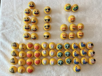 Dave and Busters Emoji Balls! Lot of 63
