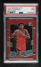 2023 Donruss Optic Rated Rookie Choice Red Prizm 14/88 Amen Thompson PSA 9 14t3