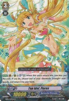 4 x Top Idol, Flores - EB02/009EN - R Near Mint / Mint, English CFV