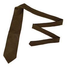 Brooks Brothers Makers Tie Men's Geometric All Silk Necktie Handmade In USA