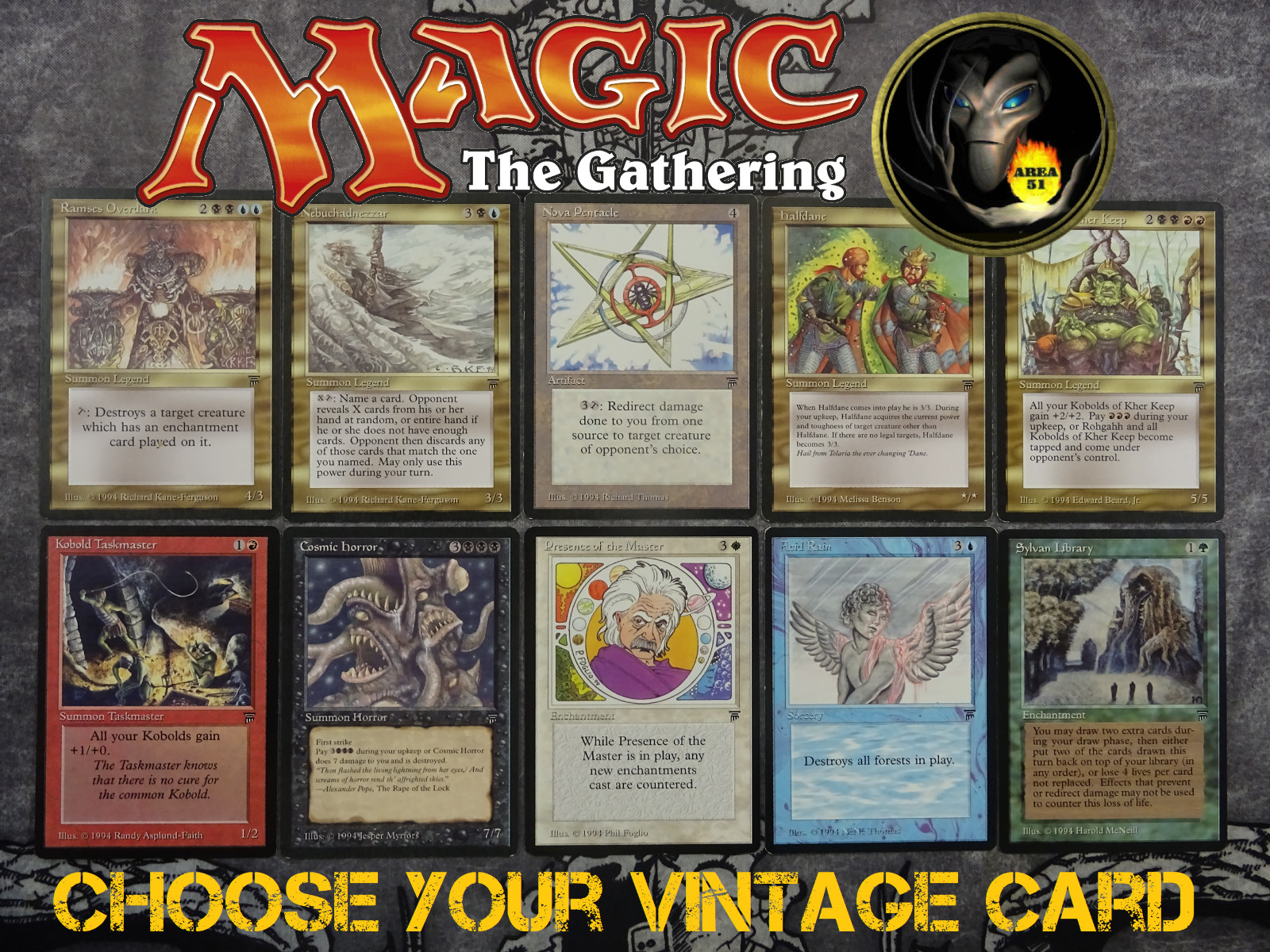 LEGENDS & ARABIAN NIGHTS - Magic the Gathering MULTILIST - Vintage Singles MtG#6