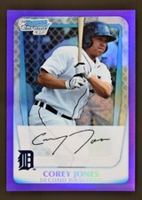 2011 Bowman Chrome #BCP43 Corey Jones /700 Purple Refractor 1st Bowman