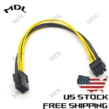 6-pin to 8-pin (6+2) PCI Express Power Converter Cable GPU Video Card PCIE 18AWG