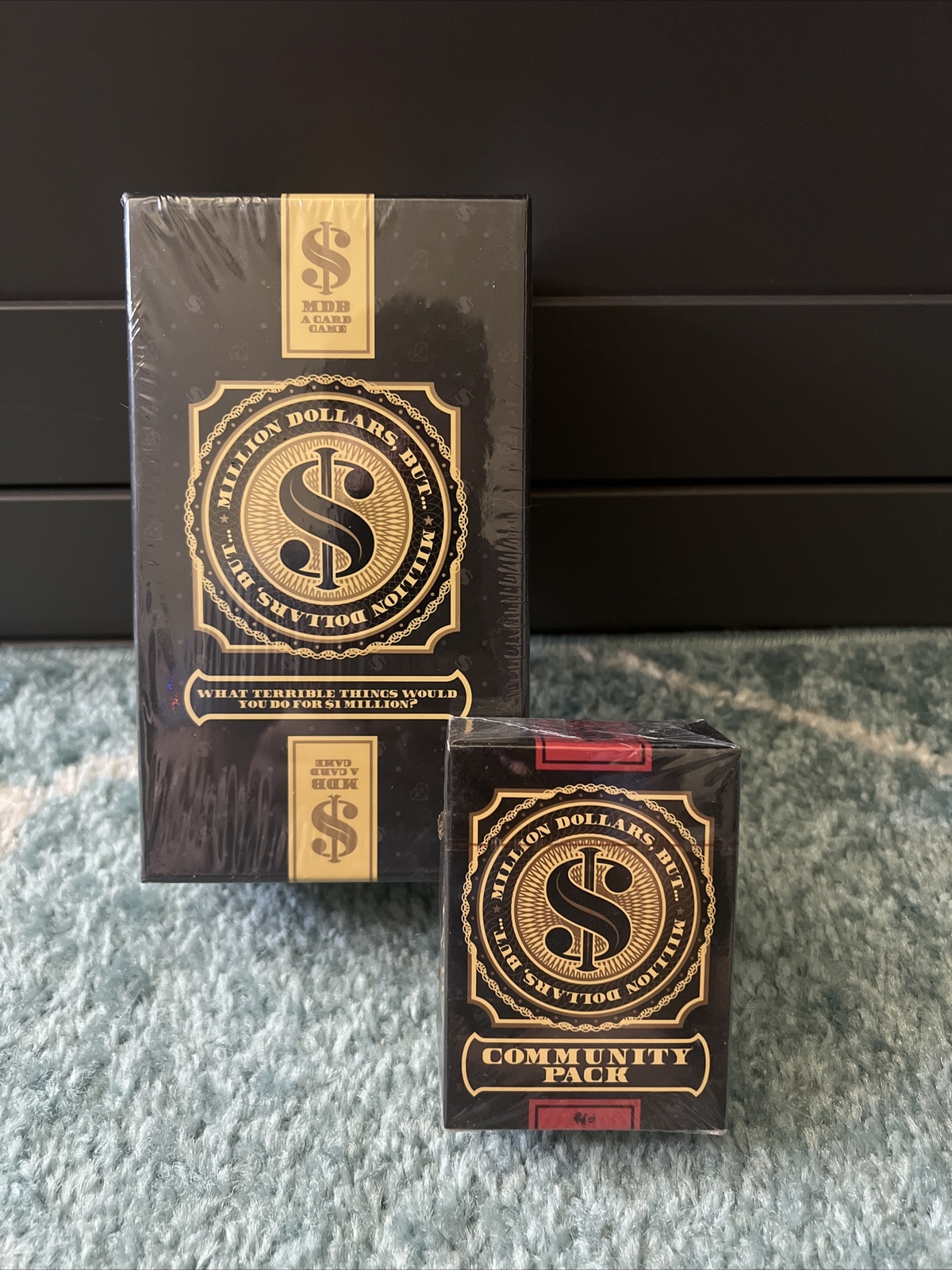 MDB Million Dollars But The Card Game 2016 Rooster Teeth & Expansion Pack NEW