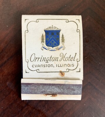 Evanston Illinois ~ Orrington Hotel Est 1924 ~ Matchbook Cover ~ LAST ONE