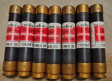 LOT OF 7 PCS Cefco CRS-R-35 FUSES RK5 35 AMP