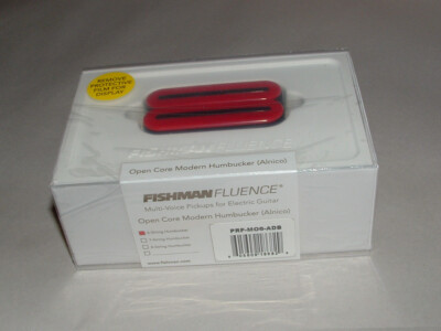 Fishman Fluence PRF-M06-ADB Open Core 6 String Pickup Alnico Red/Black Blades