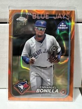2024 Topps Pro Debut Enmanuel Bonilla Orange Lava Refractor /25 RC Blue Jays