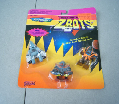Z-Bots  Micro Machines 1993 3 Pack Tallon Nekur Samur MOC