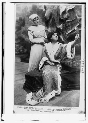 Miss Wilda Bennett as ''Conscience'' and Miss Alexandra Carlisle as ... Photo