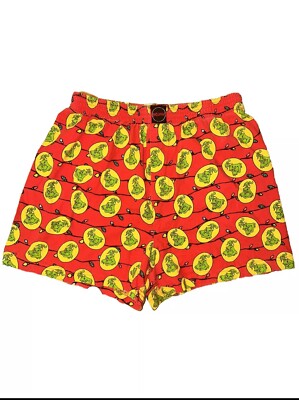 Dr Suess Boxer Shorts How The Grinch Stole Christmas PJs Mens Size Large Holiday
