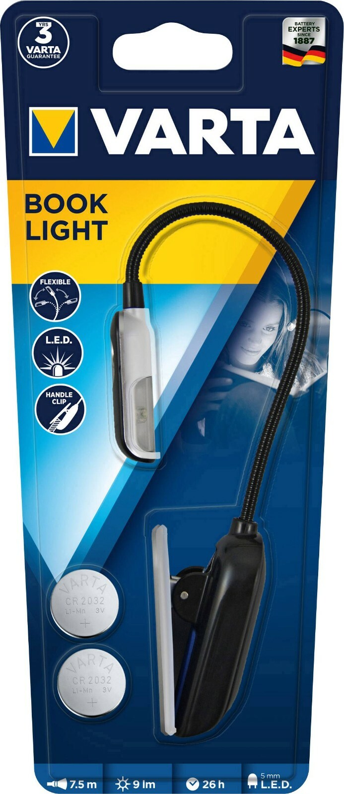 VARTA Taschenlampe LED Book Light 2xcr2032 16618101421 for sale online eBay
