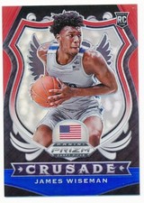 JAMES WISEMAN 2020 PANINI PRIZM DRAFT PICKS RED WHITE BLUE #82 RC ROOKIE MINT A