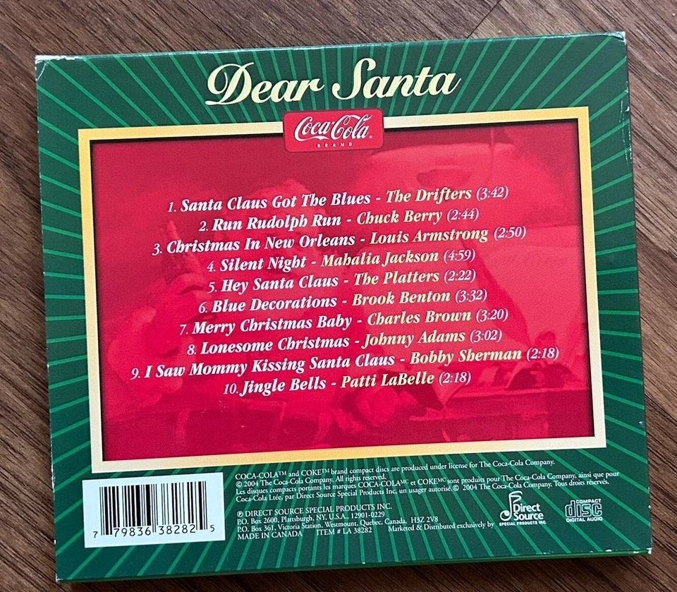 Christmas Music CD's 3 of Coca-Cola Presents Santa's Holiday Cheer Music - Imagem 3 de 4