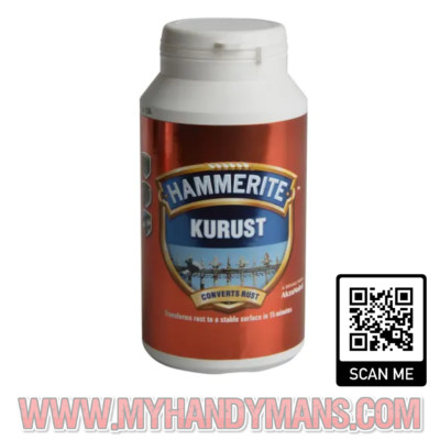 Hammerite One Coat Kurust 90ml / 250ml Rosthärtung verwandelt Rost in 15 Minuten