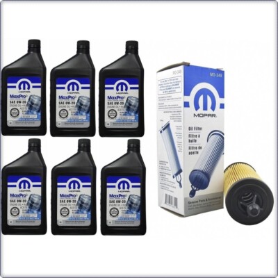 MOPAR MOTORÖL 0W20 6L + FILTER FÜR CHRYSLER DODGE 200 300C AVENGER CHALLENGER