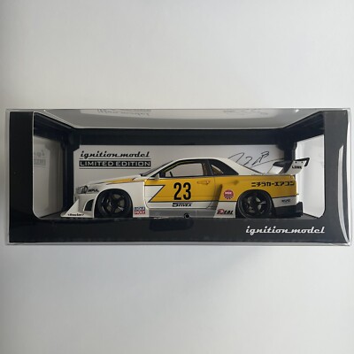 Zündmodell 1/18 LB-ER34 SUPER SHILHOUTTE SKYLINE mit Mr. Kato neues Modell