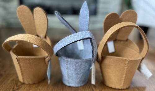 3 New Creatology Felt Easter Bunny Basket - Picture 2 of 6