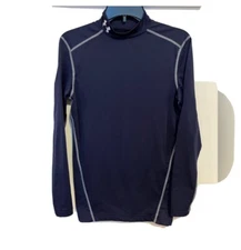 Men's Under Armour ColdGear Compression  Shirt Medium Navy Blue Color