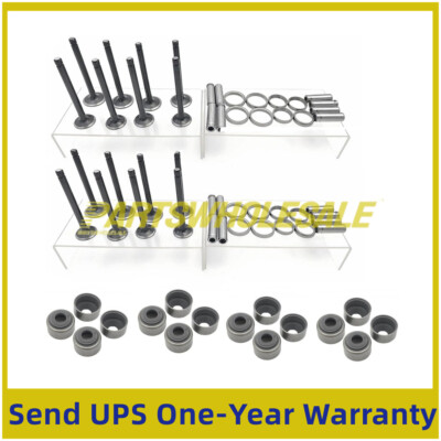 D24 Valves Set + Valve Stem Oil Seal Set For Doosan Daewoo D24NAP Engine