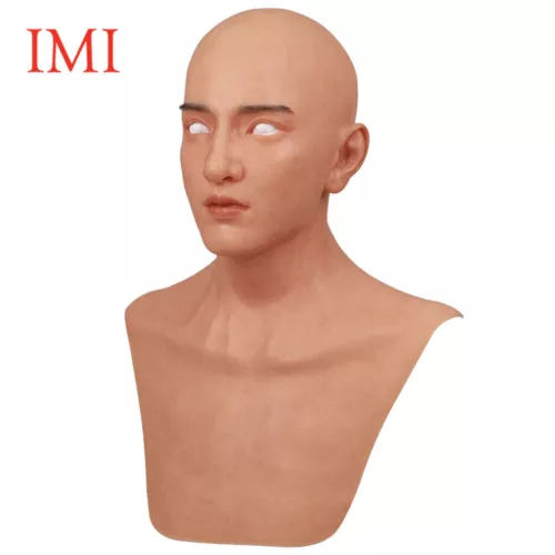 Silicone Young Man Mask Realistic Man Face Masks Prop Headwear Cosplay Halloween
