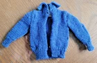 Vintage Barbie 1963 Knitting Pretty Blue Cardigan Sweater