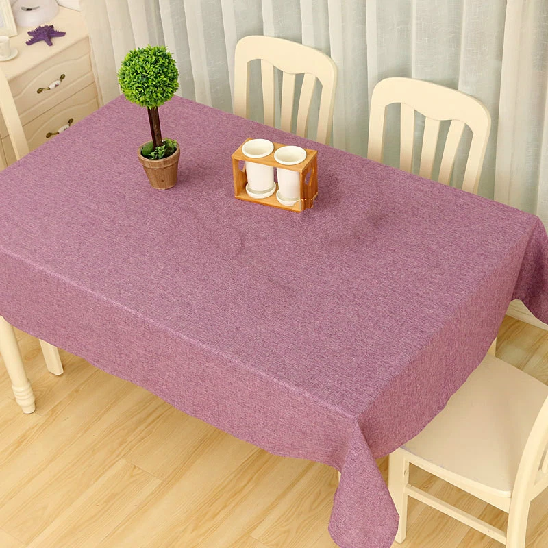 Tablecloth Dining Kitchen Rectangular Cloth for Hotel Restaurant Casual Purple - Image 4 of 4