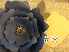 Hard Copy 18 Paper Flower Template, DIY Giant flowers, Backdrops, Decor