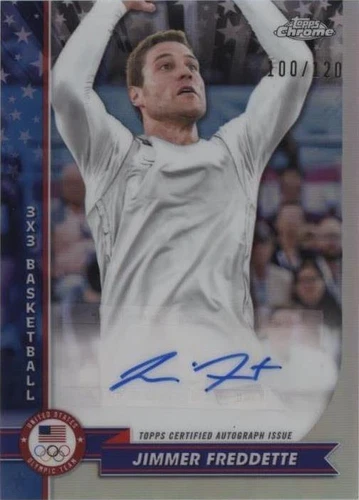 2024 Topps Chrome U.S. Olympic & Paralympic Team and Hopefuls - Jimmer Fredette #AU-JF