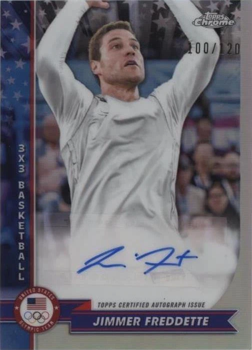 2024 Topps Chrome U.S. Olympic & Paralympic Team and Hopefuls - Jimmer Fredette #AU-JF