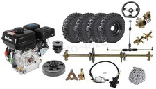 810mm Rear Axle Kit + 6" Wheels + Steering+ 7.0 HP Motor for ATV Quad Mini Bike