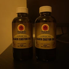 Tropic Isle Living Jamaican Black Castor Oil, 4oz Each 2 Pack