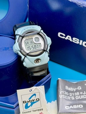 CASIO VINTAGE BABY-G G-SHOCK BG-540FT-1AZJF Fever Twiggy Moving EL Boxed 2000