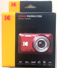 Kodak PIXPRO FZ55 Digital Camera Red 16MP 5x Optical Zoom Unused in Box
