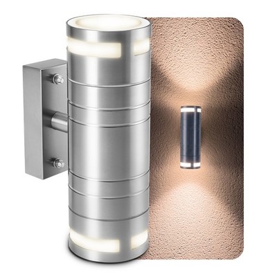 ELARI Außenwandleuchte Wandlampe Up Down IP44 2x LED 3W neutralweiß Strahler