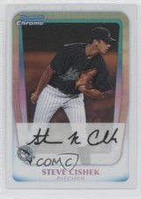2011 Bowman Chrome Prospects Refractor Steve Cishek (Should Be Card #BCP217) 1c6