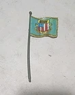 GI Joe 1983 Headquarters Command Center Parts - Flag & Pole - Hasbro