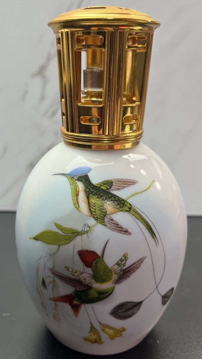 Lampe Berger Paris Limoges Porcelain Hummingbird Catalytic Lamp w