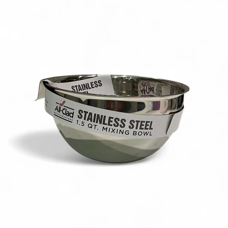 All-Clad Stainless Steel 1.5 Qt Mixing Bowl With Handle NEW