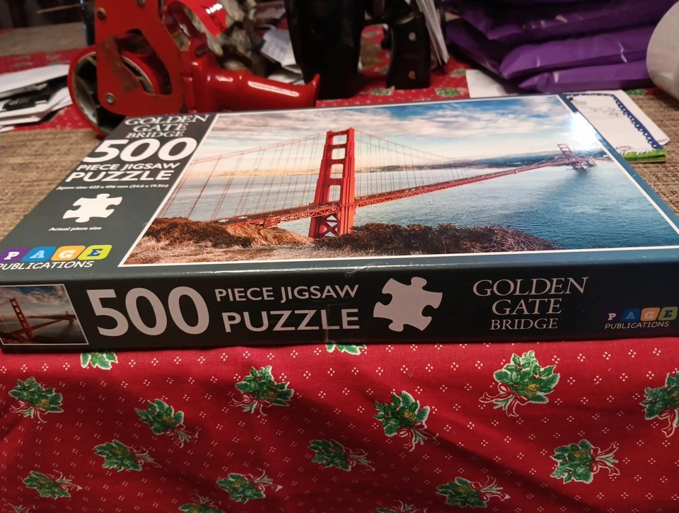 Page Publications "GOLDEN GATE BRIDGE" 500 Piece Puzzle 24.6" x 19.5" Complete - Image 2 of 4