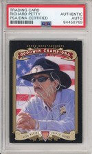 2008 UD UPPER DECK GOODWIN RICHARD PETTY NASCAR SIGNED AUTOGRAPH PSA DNA COA