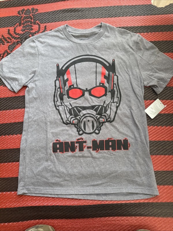Ant-Man Shirt Disney Mens M Gray Graphic Tee Marvel Superhero Avengers