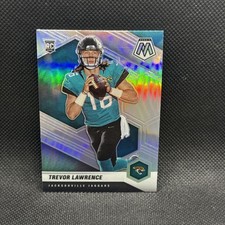 2021 MOSAIC 301 TREVOR LAWRENCE SILVER PRIZM ROOKIE CARD RC . rookie card picture