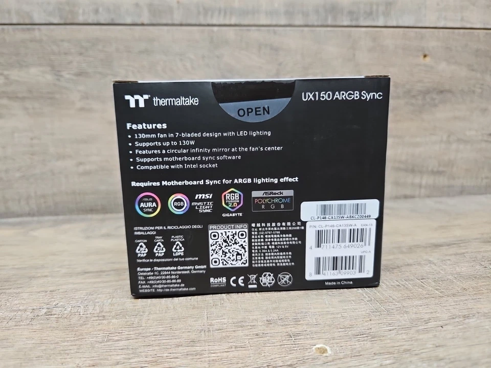 Thermaltake UX150 ARGB Sync CPU Cooler - 1 Pack - Image 3 of 4