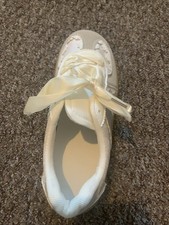 cute sneakers with ribbons as laces, brand new not in box