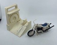 Product Image: 1973 EVIL KNIEVEL STUNT CYCLE CHOPPER WORKS IDEAL TOYS w/launcher