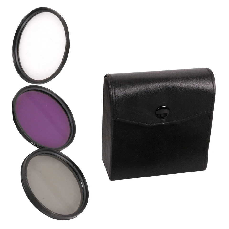 49-77mm 3 In 1 Digital Camera Lens Filter UV+CPL+FLD Kit for Cannon Nikon Sony - Image 3 of 4