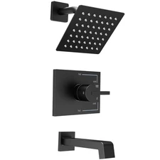 Shower Fixtures, Black Shower Faucet Set with 6 Inch Matte Black Shower Head ...