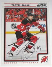 TRAVIS ZAJAC SIGNED 12-13 SCORE NEW JERSEY DEVILS CARD AUTOGRAPH AUTO!!!