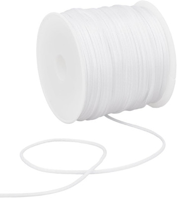 32.8 Yards Nylonschnur 1 mm Weiß Satin Nylonschnur Rattail Kordel Satin Seidensc
